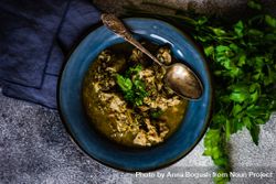 Hearty Georgian stew, chakapuli 49m1dn