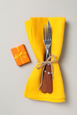 Fall season, autumn time, table setting for fall season