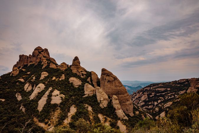Views of the mountain of Montserrat