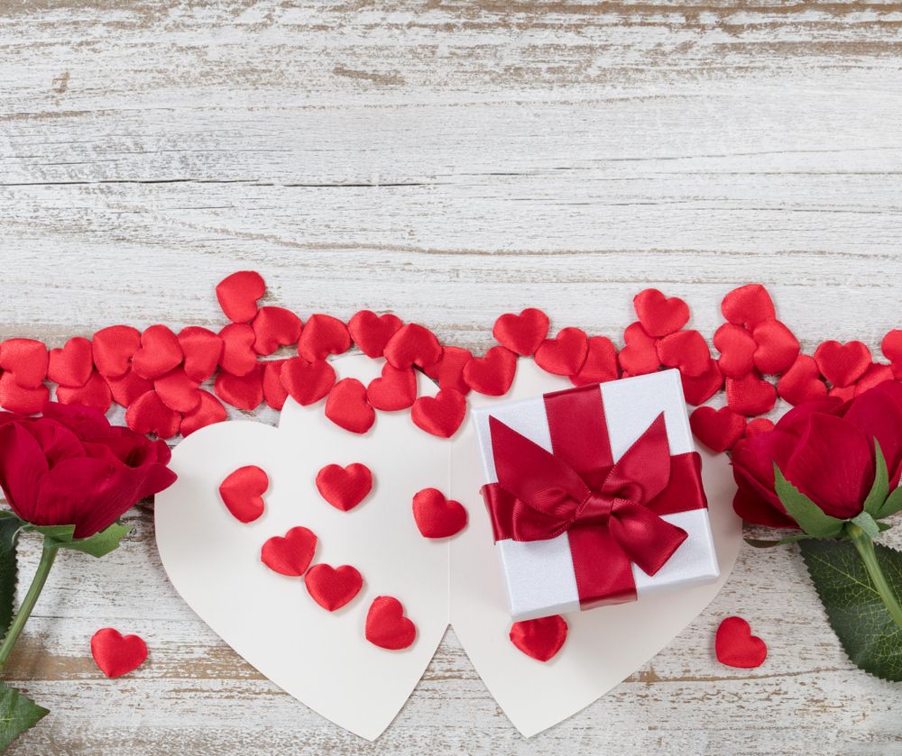 Valentine’s card with special gifts