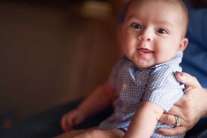 Cute Infant Having Fun with His Parents.