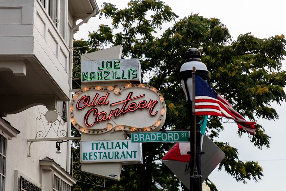 Restaurant sign in Providence, Rhode Island