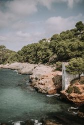 Seashore and cliffs