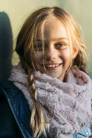 blonde kid portrait