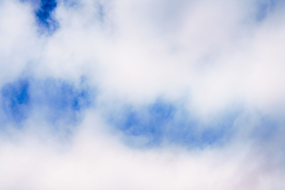 Blue sky with clouds in the morning