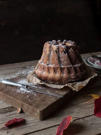 Delectable Kugelhopf on parchment paper