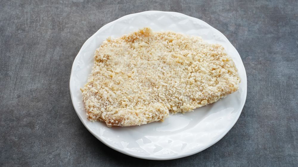 Raw Chicken Katsu, food preparation
