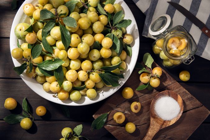 Yellow plum mirabelle