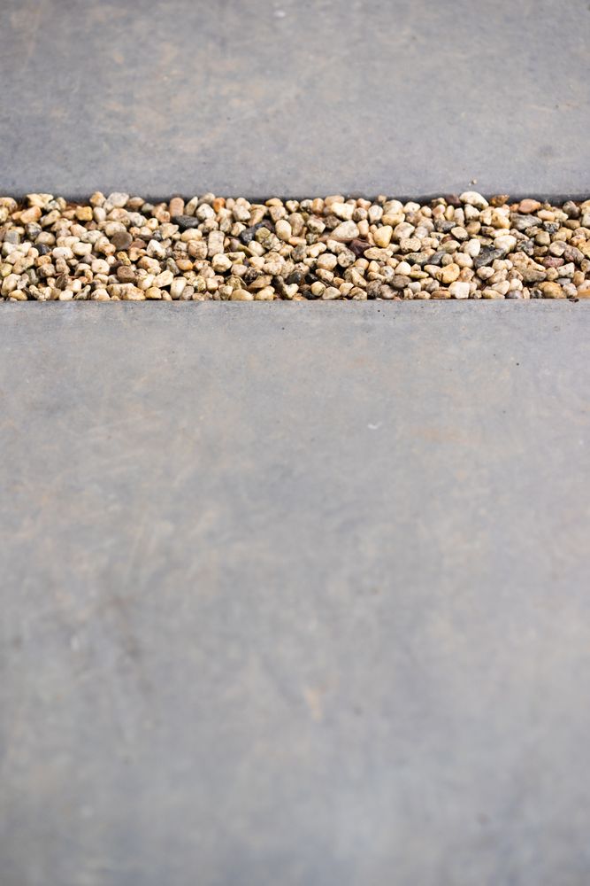 Gray garden pavers