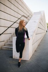 Woman doing some elongation exercises