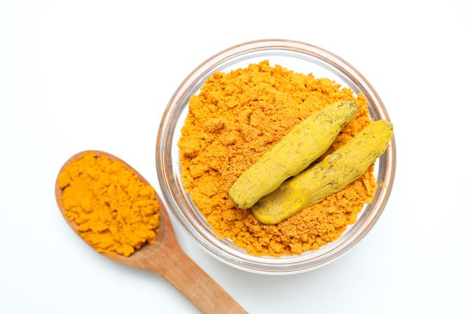 Fragrant seasoning - turmeric, one of the main ingredients in Indian curry