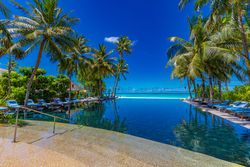 Pool at a tropical resort