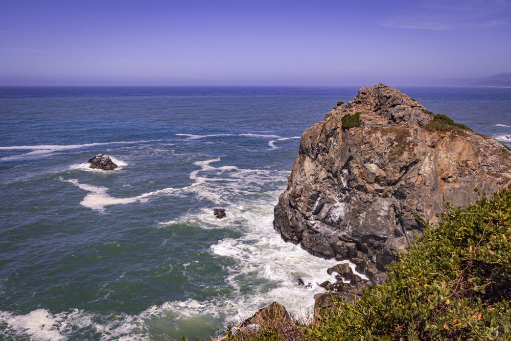 Look at down at ocean from Patrick’s Point