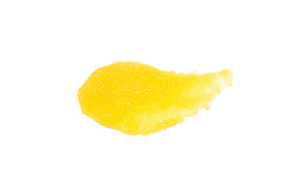 Pumpkin cosmetic, isolated on light background