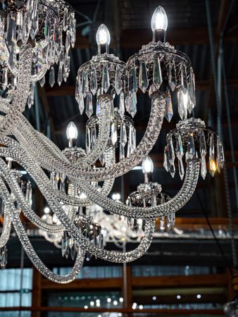 Gorgeous grandiose huge chandelier made of crystal. France.