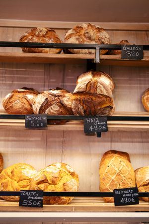 Rack with large number of breads