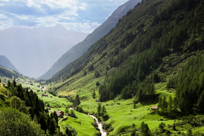 Picturesque idyllic mountain landscape in Switzerland