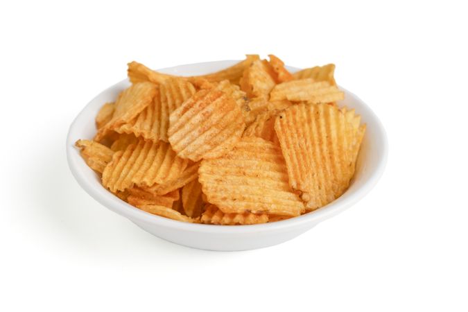 potato chips on bowl