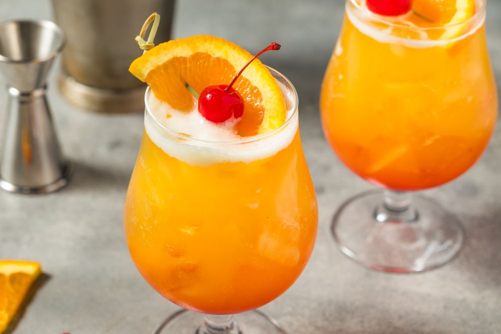 Boozy Refreshing Tokyo Sunset Cocktail