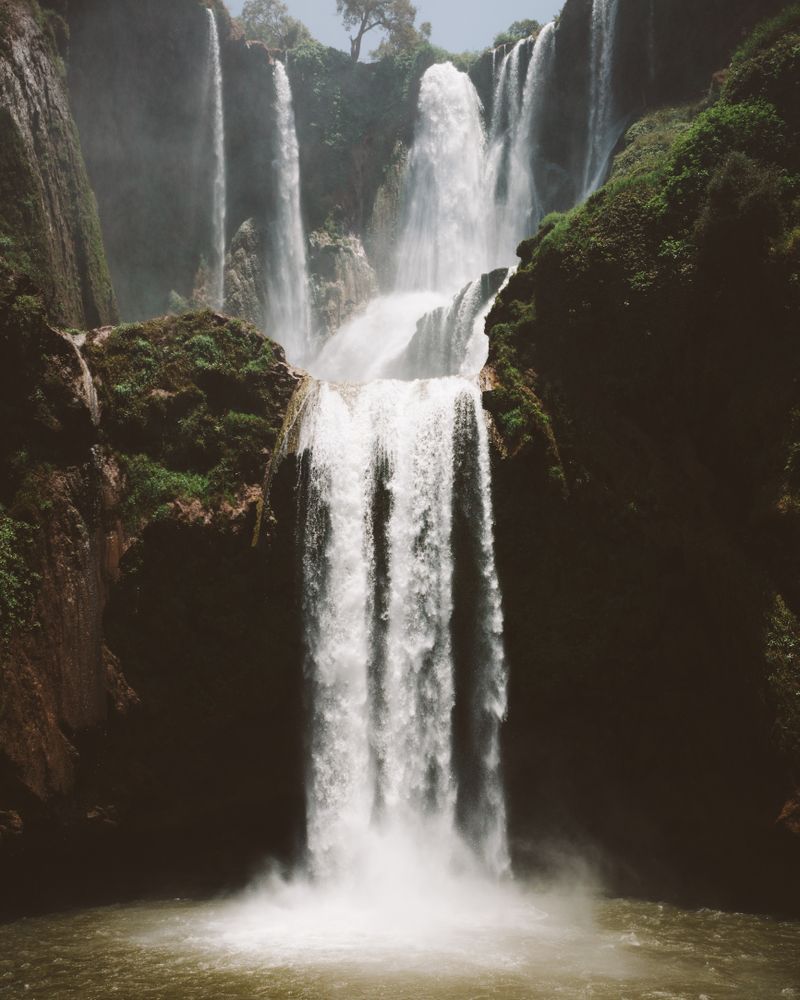 valley with amazing waterfall