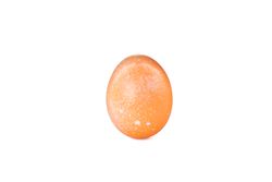 Decorative easter egg isolated on blank background. Festive tradition