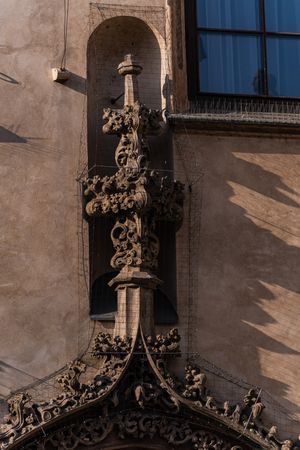 Decooration of the building in Old Prague
