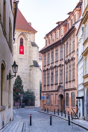 Narrow street of Old Prague