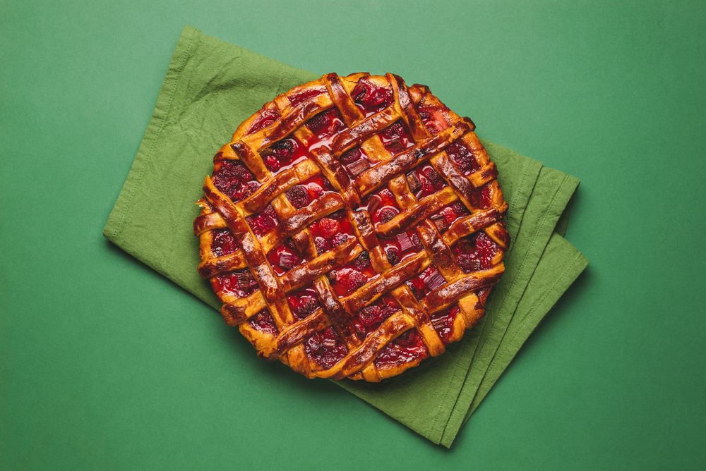 Rhubarb pie