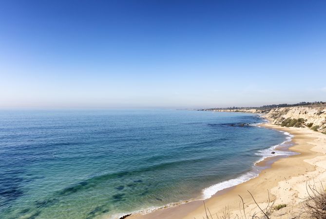 Southern California beach during off season