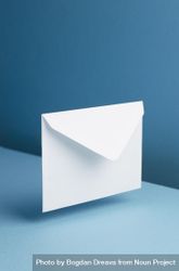 Light envelope over blue background bD6Yp5