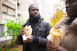 Autumn Snack Break with Friends Outdoor