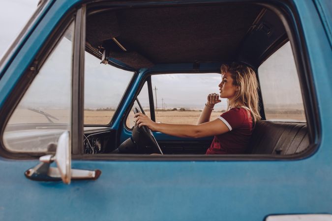 Female going alone on a road trip