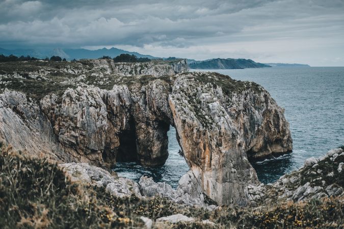 Picturesque rocks and sea
