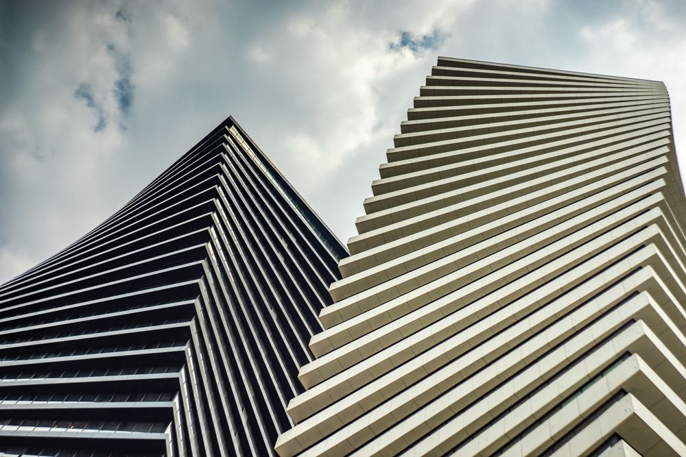 Modern architecture in Tbilisi city