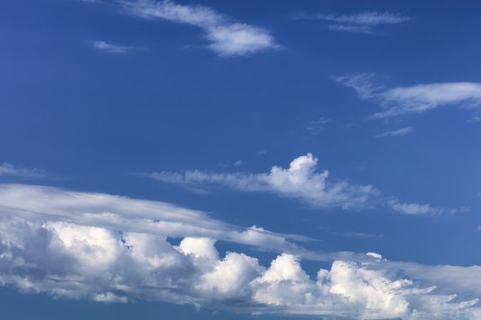 Sky background with blue skies and clouds