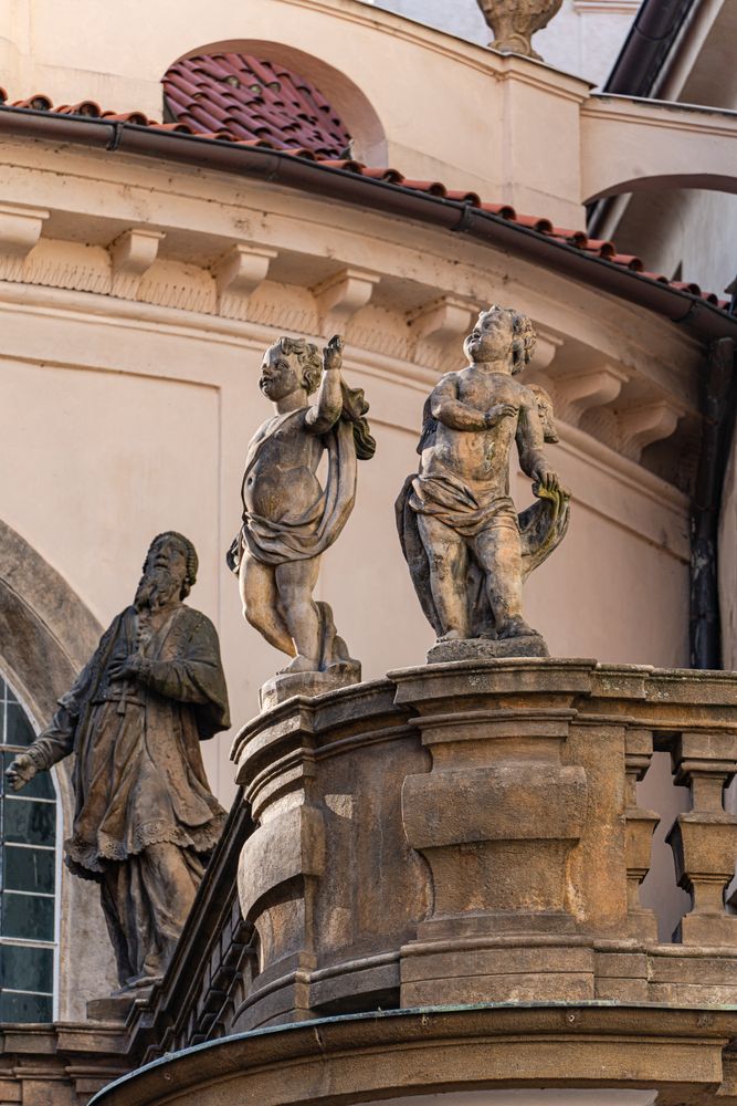 Decooration of the building in Old Prague