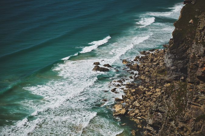 Rocky British coast