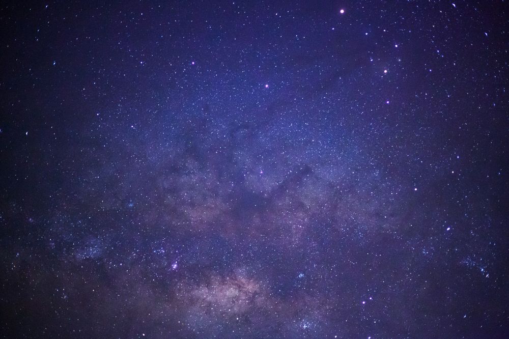 Milky way galaxy with stars and space dust in the universe