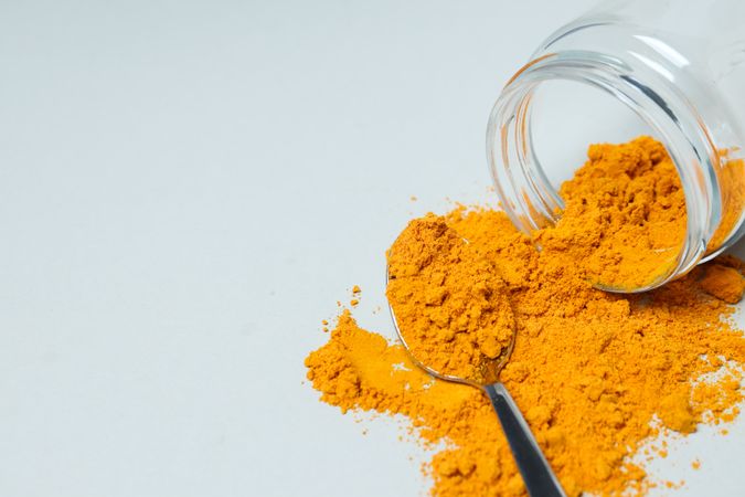 Fragrant seasoning - turmeric, one of the main ingredients in Indian curry