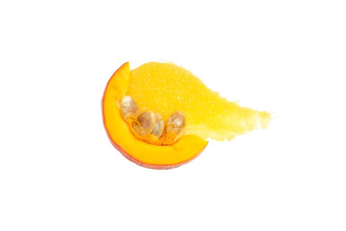 Skincare - pumpkin cosmetic, isolated on light background