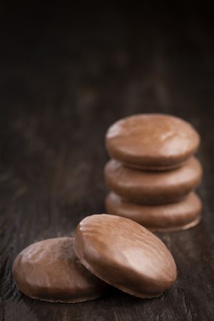 Brazilian honey cookies  with with chocolate - Pão de mel.