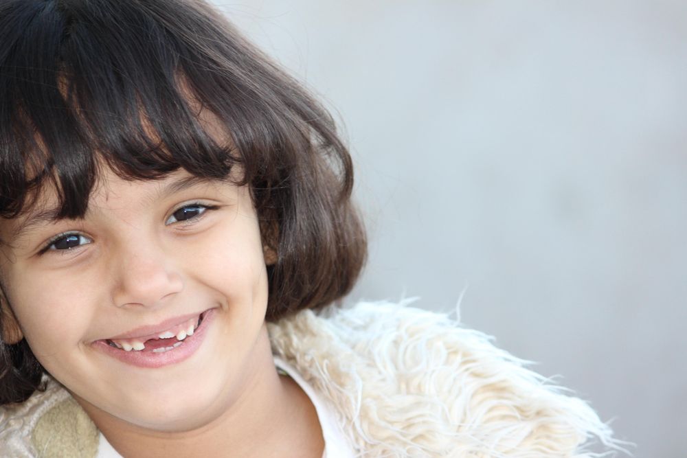 Portrait of girl smiling