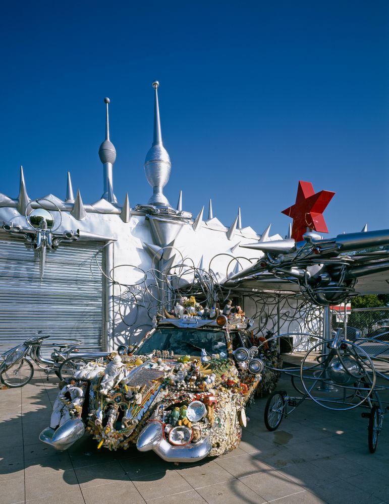 Unique Art Car Barn in Houston, Texas