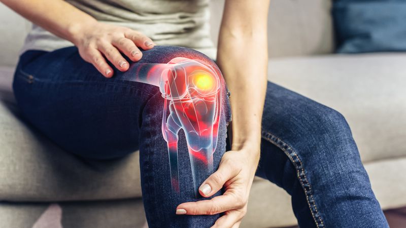 VFX Joint and Knee Pain Augmented Reality Render.
