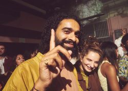 London, England, United Kingdom - Nov 9, 2022: Man and woman smiling on dance floor
