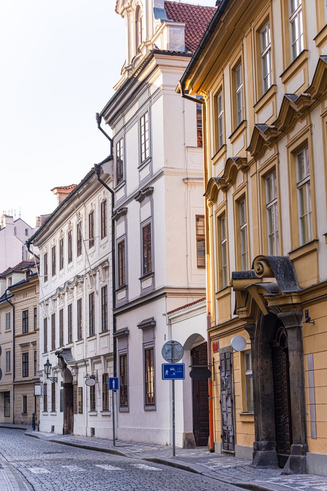 Narrow street of Old Prague