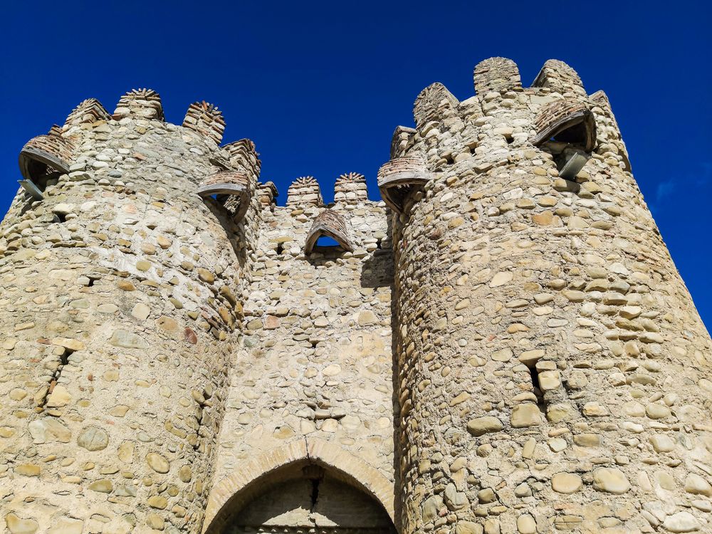 Famous Ninotsminda castle cathedral