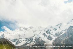 Mountains topped with snow in Fairy Meadows, Pakistan 0JRLn0