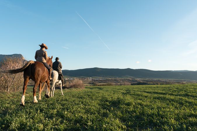 People on horses