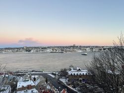 Old City of Quebec at sunset